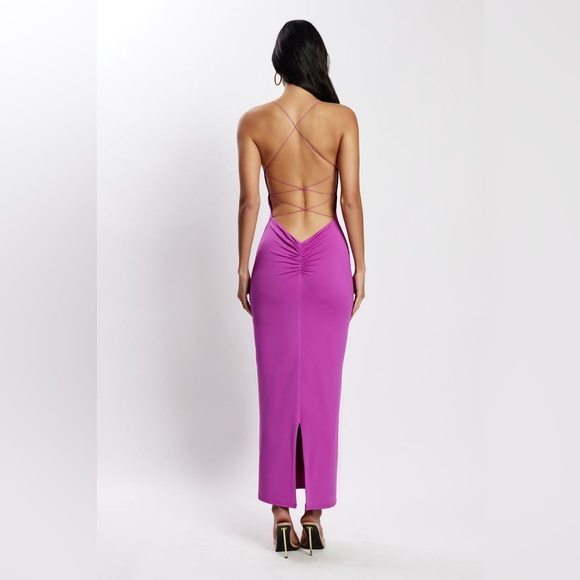 Meshki Sabine dress PURPLE - Picture 5 of 5